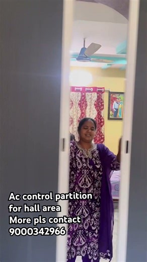 Ac control partition for hall areas.,to stop sun light,heat and also for room darkness &sound proof