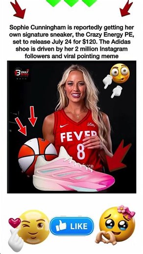Sophie Cunningham’s Signature Shoe Is Coming… And It’s FIRE! 🔥👟#basketball #sports # varilshort