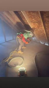 Soda blaster cleaning fire smoke damage restoration on a Sunday morning. Just doing whatever it takes, get’er done! AbrasiveMediaBlasting.com | Abrasive Media Blasting