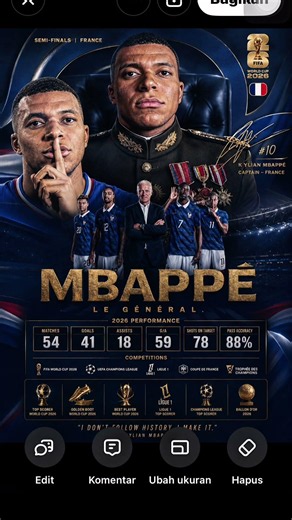 How to Make an Epic Mbappe Poster Using Only ChatGPT & Canva! 🤯⚽#canva #chatgpt #Mbappe