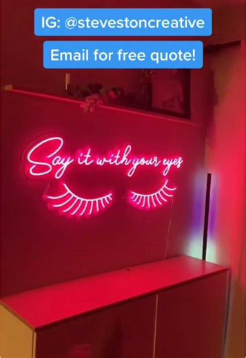 How to hang a LED Neon sign using 3M Command strips. #customneon #ledneon #neonled #neonsign #neonsigns