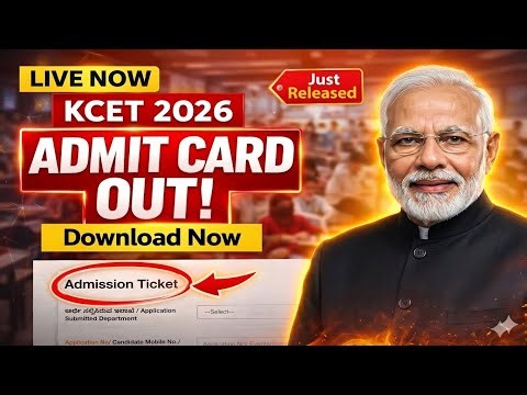 Kcet Update || How To Download Kcet Admit Card 2026 || Kcet Hall Ticket & Exam Centre