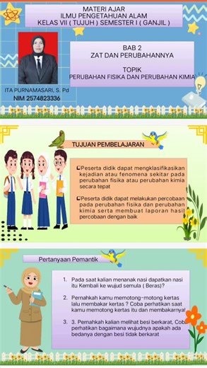 Perubahan Fisika dan Kimia dalam Materi Ajar IPA Kelas 7