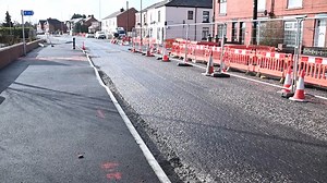 Council contractors are re-widening a section of Preston Road, Standish, after the introduction of a new crossing, broader footpaths and a cycleway made it too much of a squeeze for heavy traffic. | Wigan Today