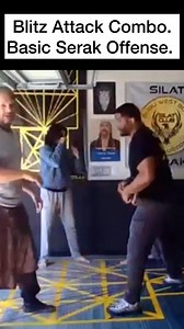 The Tendjekan are basic attack sequences for offensive purposes. These give a new student some quick tools to work with. The Blitz punches are vertical and supported. This along with the proper stepping keeps you well grounded. Here we are attacking when the opponent raises his hands threateningly. We use the first punch to cut into the guard, the 2nd hits the base of the skull with the wrist bone, followed by a knee, and elbow to the base of the skull. More at SilatClub.com | Silat Club