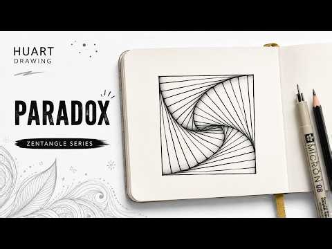 Paradox Zentangle Pattern | Easy Geometric Tangle for Beginners