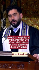 Last Friday, Cantorial Intern David Epstein led our community in a beautiful rendition of Hashkiveinu, the evening prayer where we ask God for peace as we rest at night. We hope that wherever you lie your head tonight, you find peace and comfort. | Temple Emanu-El