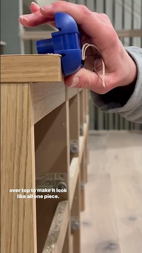 IKEA sofa table hack with Malm nightstands and white oak plywood!