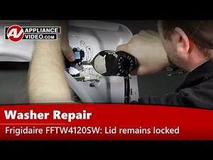 Frigidaire Washer Repair - Error Code E3, FD, Lid Will Not Lock - Lid Lock Assembly
