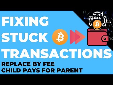 Fixing Stuck Bitcoin Transaction: Replace by Fee (RBF) Child Pays for Parent (CPFP) & Cancel via RBF