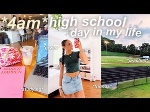 high school day in my life vlog *4 am*