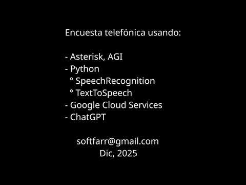 Encuesta Telefónica con Asterisk, Python y ChatGPT