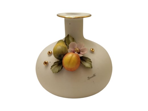 Handmade Capodimonte Porcelain Vase, Barotti Signed, Italian Vintage - Etsy