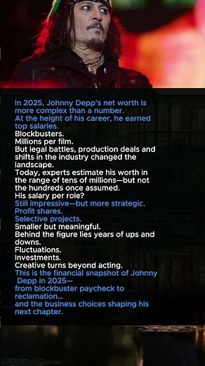 Johnny Depp’s 2025 Net Worth & Salary Revealed #JohnnyDepp #celebritynewsandupdates