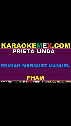 karaoke julio chaidez - prieta linda #karaokemex