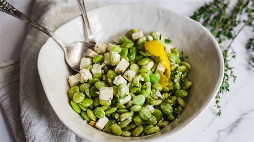 Pan-Fried Lima Beans With Feta And Lemon Zest Recipe - Tasting Table