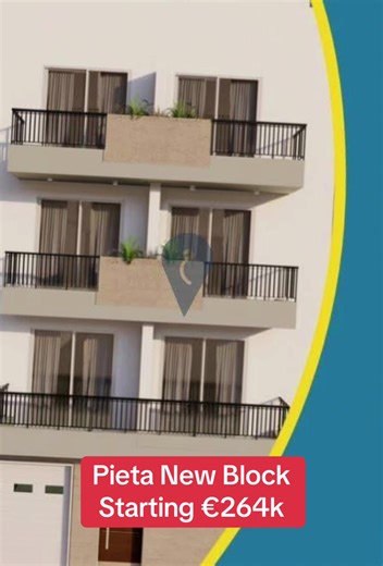 🏡 New Block for Sale – Pietà Starting From €265k 1.⁠ ⁠⁠Ground floor 3bedroom 3bathrooms large backyard, 145sqm = €355k 2.⁠ ⁠First floor 1bedroom large study 2 bathrooms, total 80sqm = €265k 3.⁠ ⁠⁠1 bedroom penthouse airsapce, total 75sqm, large terrace = €279k 4.⁠ ⁠1.5 car garage lock up (infront of ramp) €59k 5.⁠ ⁠3 car extra storage garage lock up €110k 6. Third floor 1bedroom large study 2 bathrooms, total 78sqm = €275k Grab this opportunity to acquire a fully finished 3-bedroom maisonette i