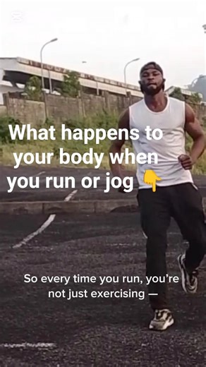 here are the important things that happens to your body when you are running or jogging