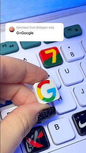 Drawing G for Google Logo! Then Drawing on my keyboard!‪@Google‬ #keyboard #logodrawing #diy