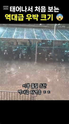 Hebei's hailstones are record-breaking in size; it looks like it would be a really big problem if...