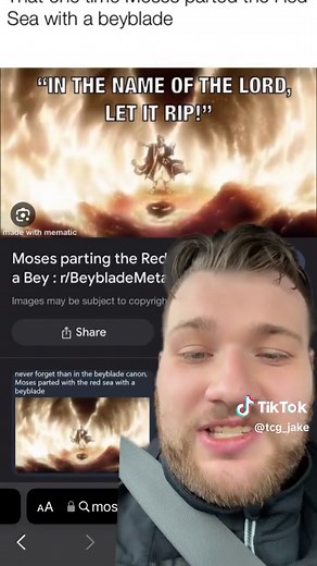 The Unbelievable Beyblade Lore: Moses Parting the Red Sea with a Beyblade