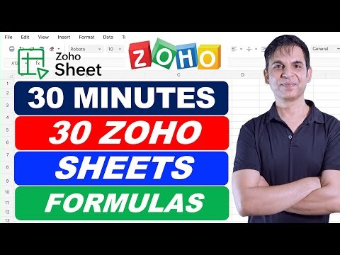 Master 30 Powerful Formulas in Zoho Sheets – Learn in 30 Minutes