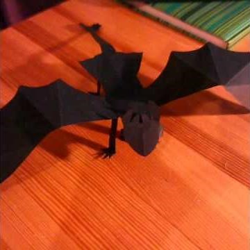 How to make a paper Night Fury? (Toothless)