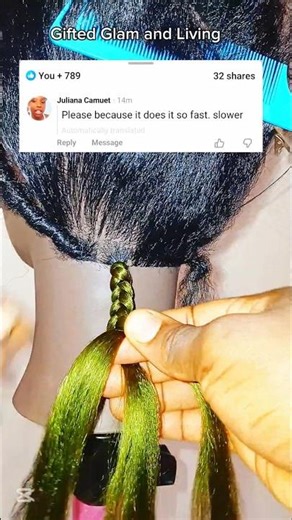 Slow motion upclose tutorial Braiding #braiding #braids #tutorial easiest way to start up braids