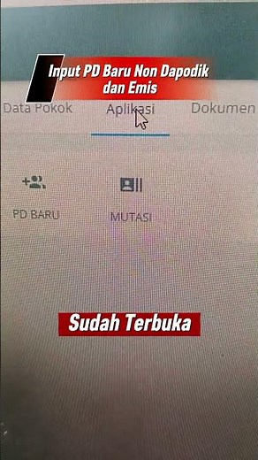Inputting New Students for Emis and Non-Dapodik
