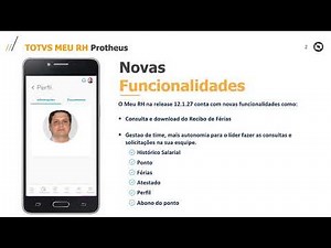TOTVS Protheus RH | App Meu RH (novas funcionalidades)