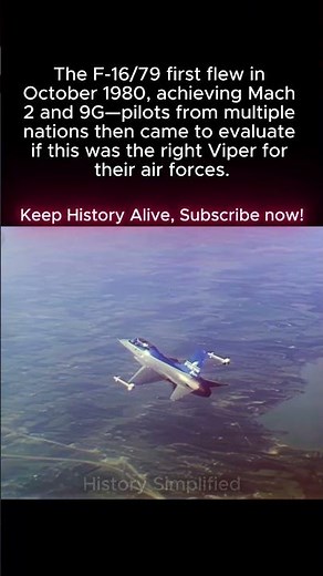 F-16/79 First Flight: October 1980. Mach 2. 9G. Pilots Worldwide CAME To Fly It.