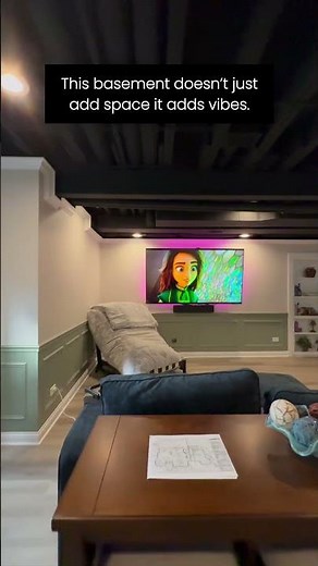 1000+ sqft Basement Build Out I 2025 Ideas For Your Basement #shorts #fyp #interiordesign
