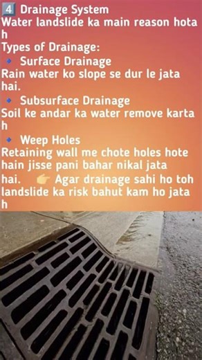 Retaining Wall & Drainage System in Hilly Areas (Easy Explanation)