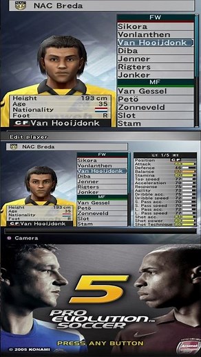 NAC Breda Full Squad in Pro Evolution Soccer 5 - PES 5 / Winning Eleven 9 – Full Team & Player Stats
