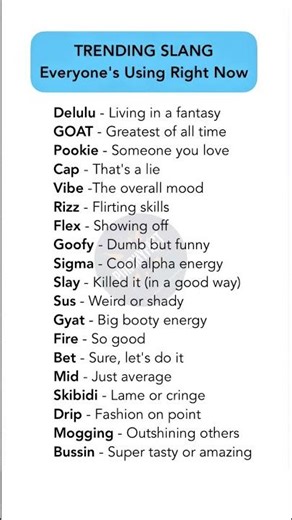 Trending slangs everyone using right now