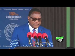 President Lazarus Chakwera Speaks at Centenary Celebration - CCAP General Assembly in Lilongwe today