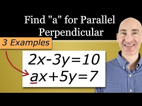 How to Determine ‘a’ for Parallel & Perpendicular Lines