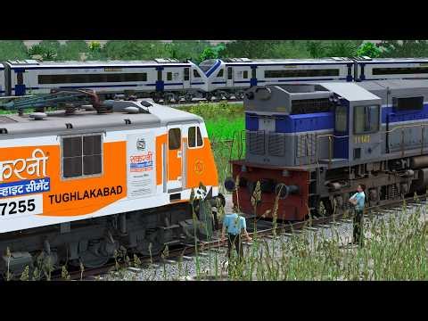 WAP-7 ELECTRIC ENGINE CHANGE TO WDM3D DIESEL LOCOMOTIVE | shunting locomotive