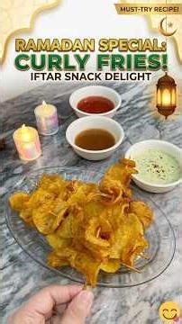 How to make curly fries 🍟😋#ramadankareem #ramadanrecipes #easyrecipe #iftarprepration #iftarspecial