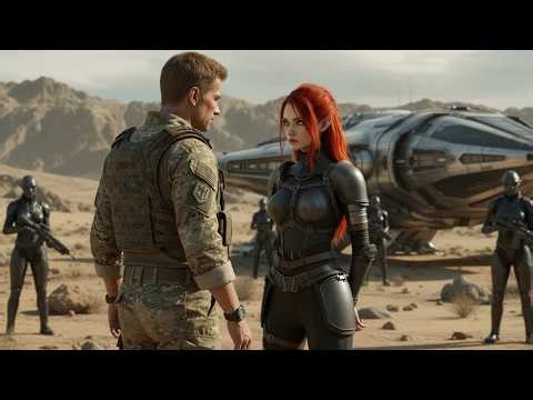 A retired human soldier who won 22 battles was rewarded with a young alien slave woman.