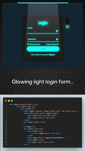 login form change color with button . code with Noshu. subscribe my channel. #coding #CSS #JS.