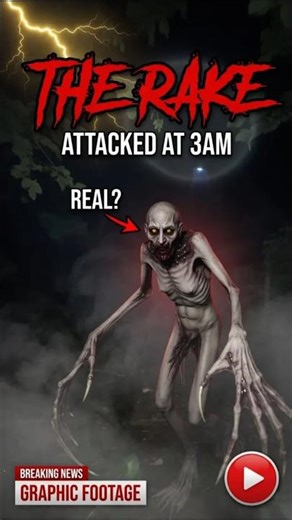 If You See This Pale Creature In Your Room At Night… RUN 😱 The Rake #cryptid #scary #therake