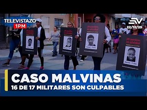 Caso Malvinas: 16 de 17 militares son culpables | Televistazo1PM Noticias 22 diciembre 2025 #ENVIVO🔴