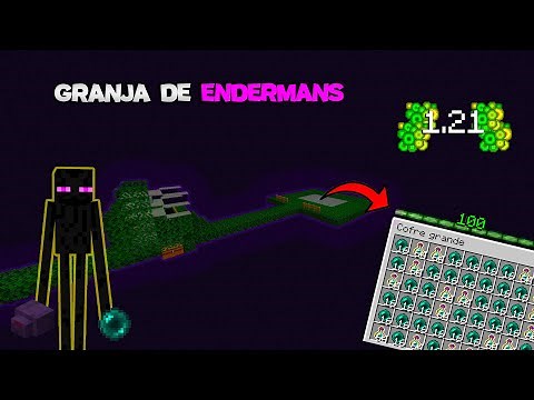Como Hacer Una Granja De Endermans Y Experiencia FACIL Y RAPIDO En Minecraft Java 1.21