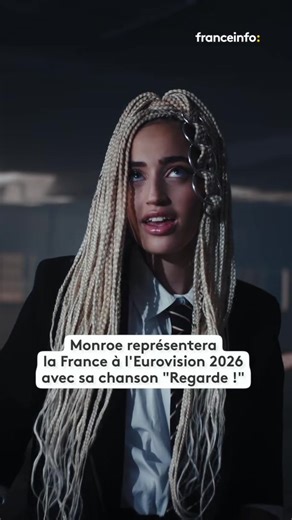 🇫🇷 🎵 Ça y est ! Monroe représentera la France à l’Eurovision 2026 à Vienne avec sa chanson “Regarde !“. Arrivera-t-elle à remporter le concours qui nous échappe depuis 1977 ? Réponse le 16 mai prochain. #eurovision2026 #eurovisionsongcontest #sinformersurktiktok