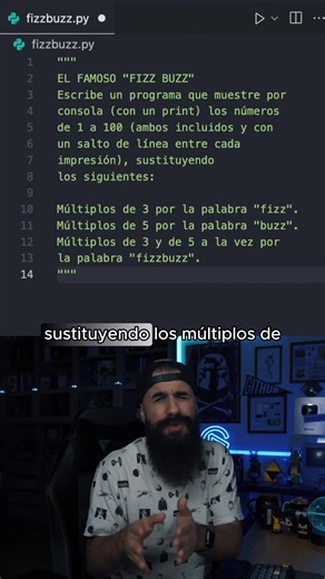 193K views · 5.8K reactions | Reto de programación: El famoso "fizz buzz" ↓ | Brais Moure | Facebook