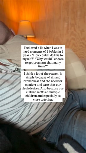 Kristine Clinch on Instagram: "If you are a Bible believing Christian, you cannot believe that lie I believe. Because that takes away the power and sovereignty of God. God alone creates and sustains life. Yes, I was the vessel. But it had less to do with me and all the more to do with that God chose for me to be the mama to these 3 little babies. And raising the next generation is the most beautiful act of worship we can do. For the mamas of littles, I hope this encourages you. 🫶🏻 You were cre