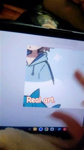 real art! #art #digitalart #anime #cute #moe #chibistyle #art #aislop #stopAi #transition #artshows