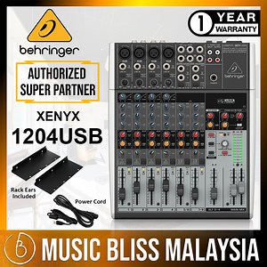 Behringer XENYX 1204USB 8-channel Mixer with USB