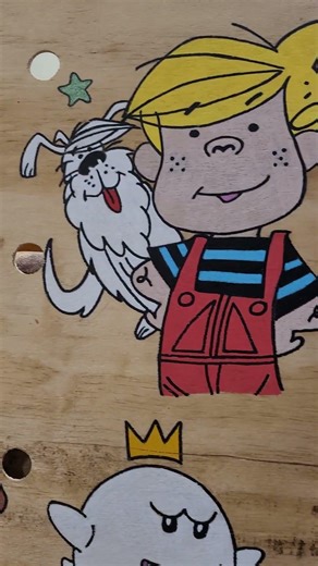 #posca #sketch #cartoon #woodenboard